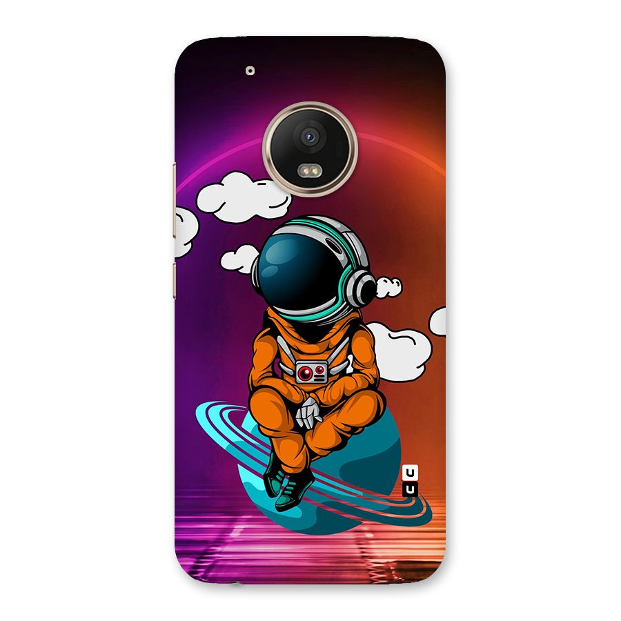 Cool Astraunaut Relaxing Back Case for Moto G5 Plus