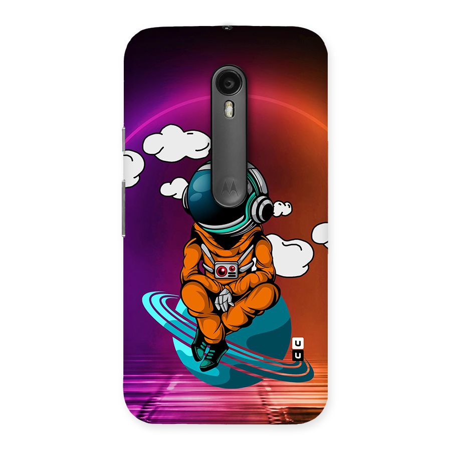 Cool Astraunaut Relaxing Back Case for Moto G Turbo