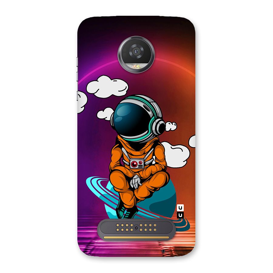Cool Astraunaut Relaxing Back Case for Moto Z2 Play