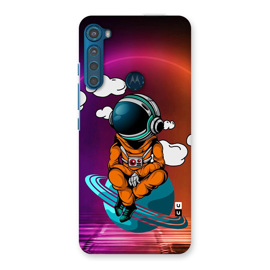 Cool Astraunaut Relaxing Back Case for Motorola One Fusion Plus