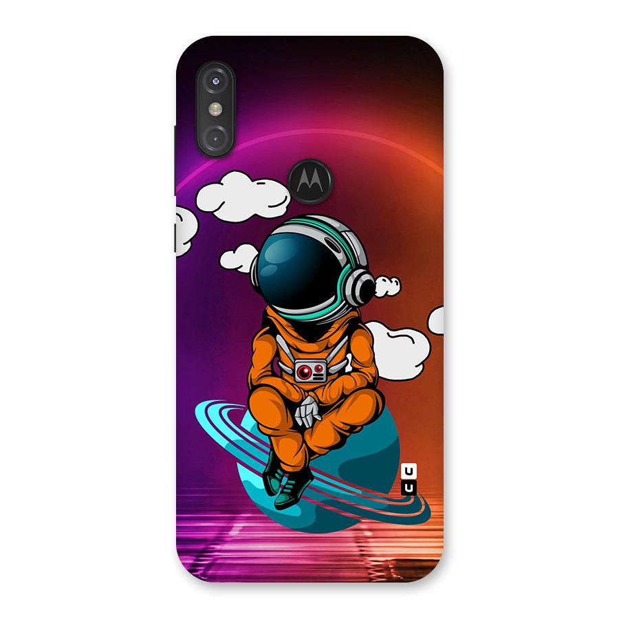 Cool Astraunaut Relaxing Back Case for Motorola One Power