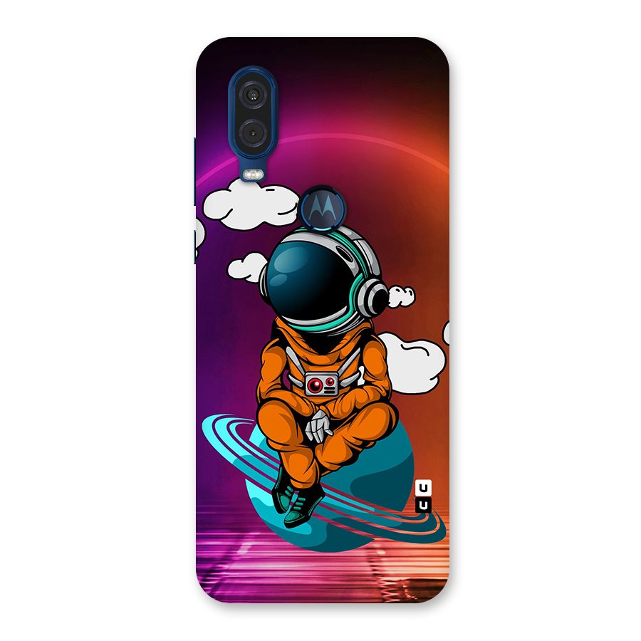 Cool Astraunaut Relaxing Back Case for Motorola One Vision