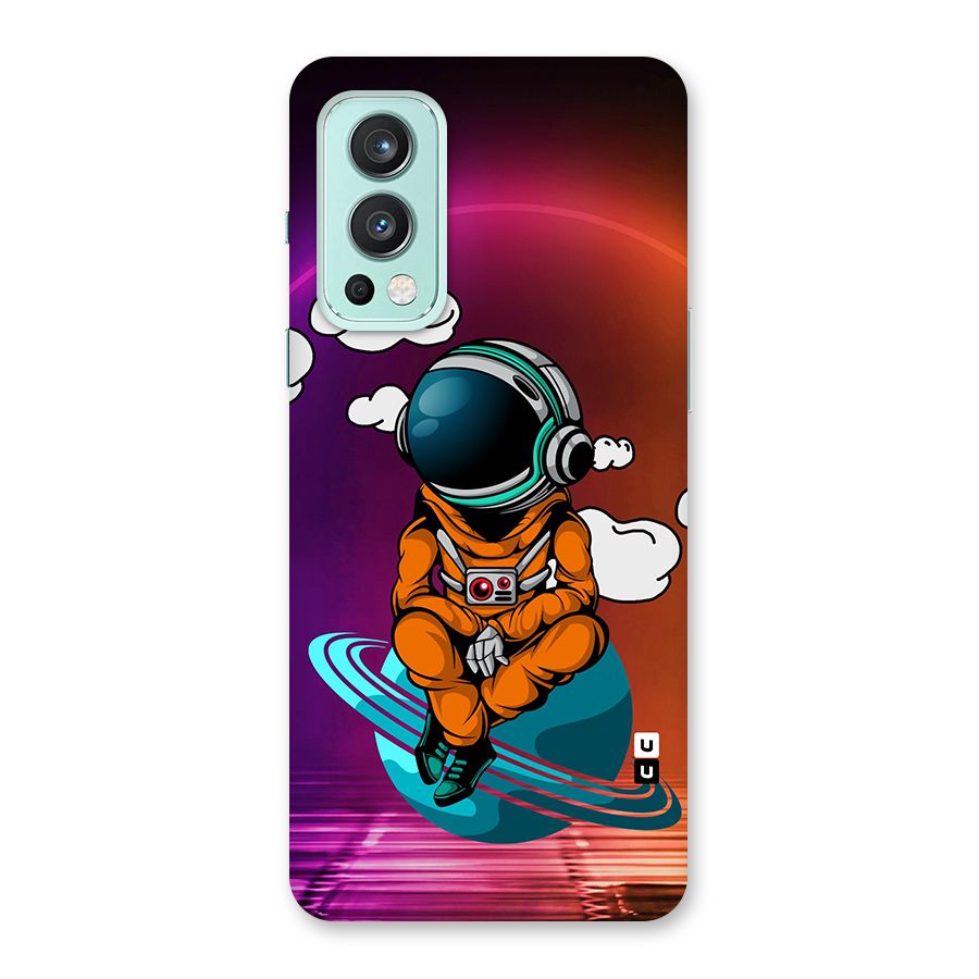 Cool Astraunaut Relaxing Glass Back Case for OnePlus Nord 2 5G