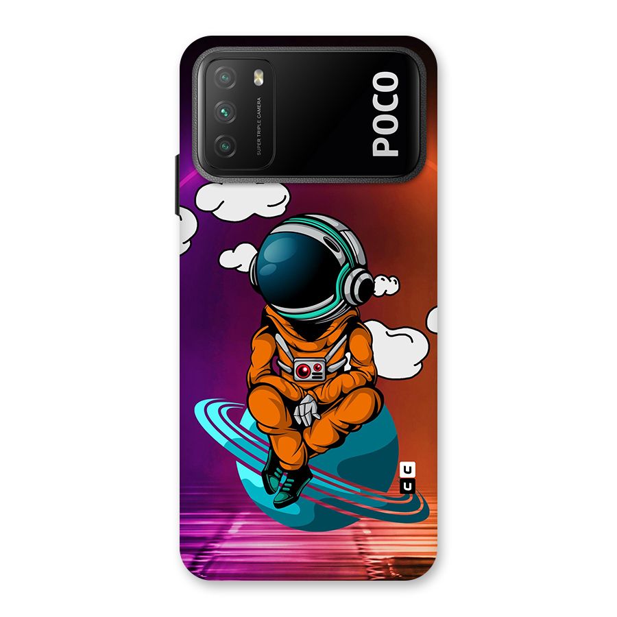 Cool Astraunaut Relaxing Back Case for Poco M3