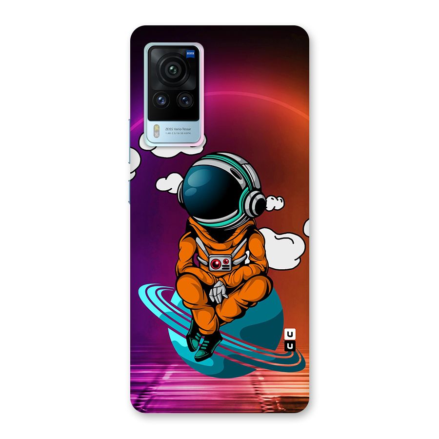 Cool Astraunaut Relaxing Glass Back Case for Vivo X60 Pro