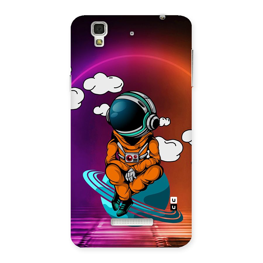 Cool Astraunaut Relaxing Back Case for YU Yureka Plus