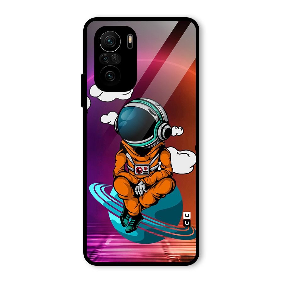 Cool Astraunaut Relaxing Glass Back Case for Mi 11X Pro