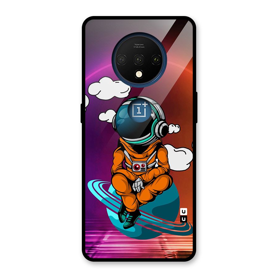Cool Astraunaut Relaxing Glass Back Case for OnePlus 7T