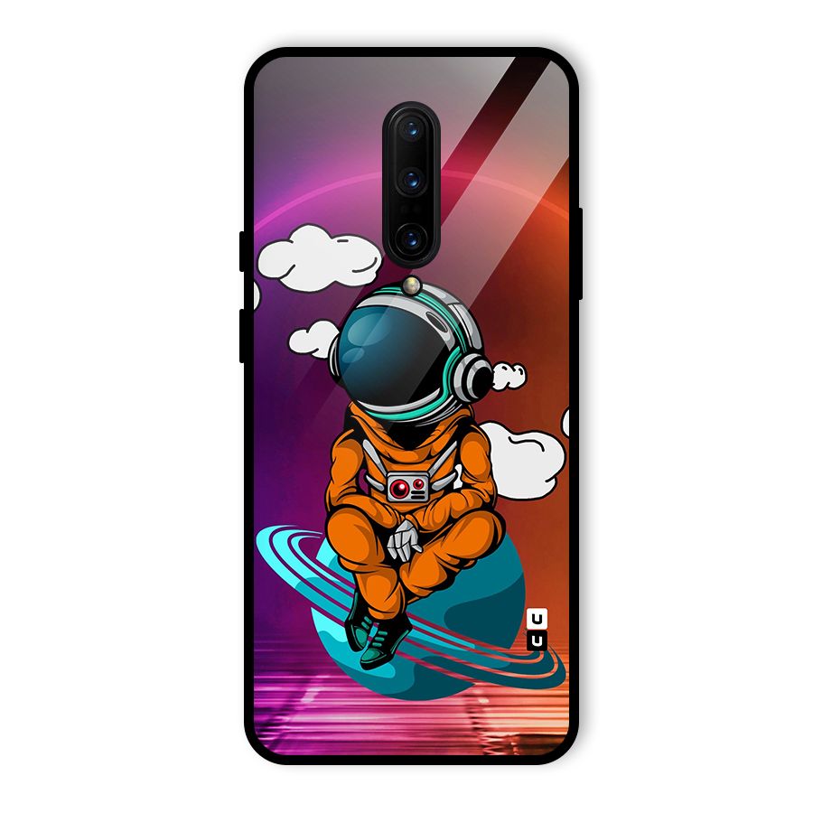 Cool Astraunaut Relaxing Glass Back Case for OnePlus 7 Pro