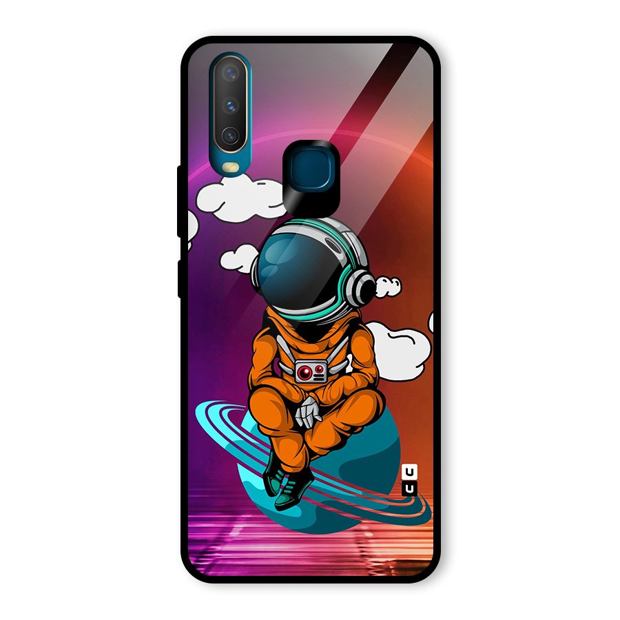 Cool Astraunaut Relaxing Glass Back Case for Vivo U10