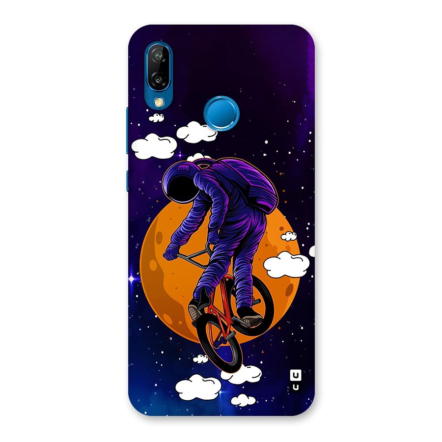 Cool Astro Cyclist Back Case for Huawei P20 Lite