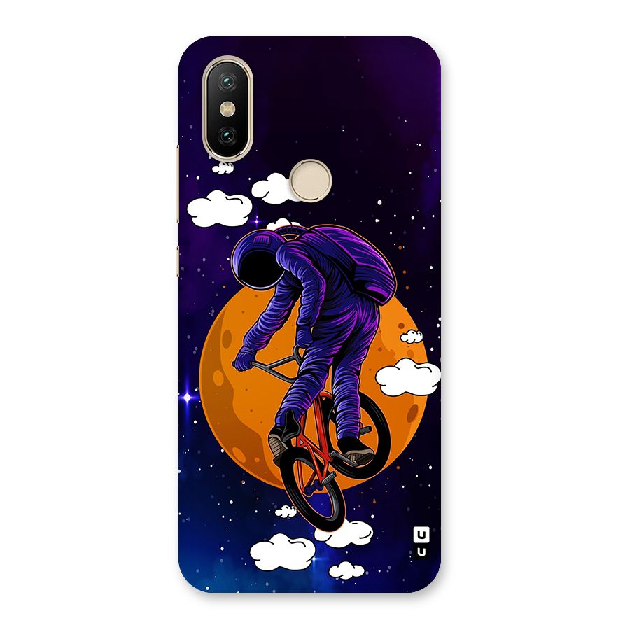 Cool Astro Cyclist Back Case for Mi A2