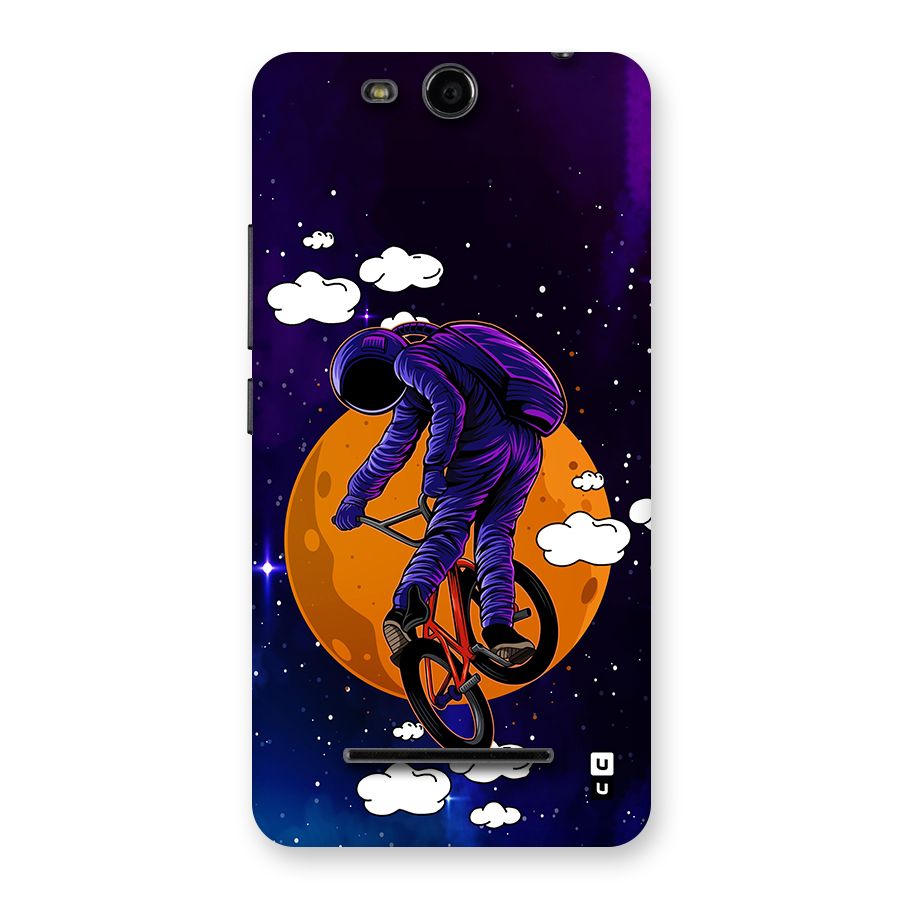 Cool Astro Cyclist Back Case for Micromax Canvas Juice 3 Q392