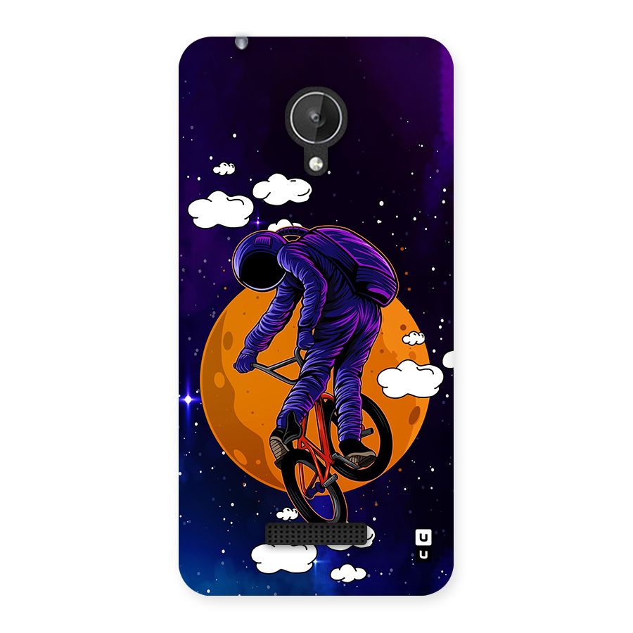 Cool Astro Cyclist Back Case for Micromax Canvas Spark Q380
