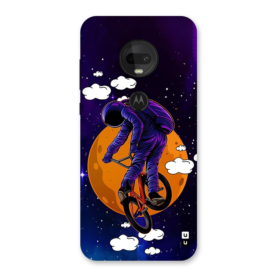 Cool Astro Cyclist Back Case for Moto G7