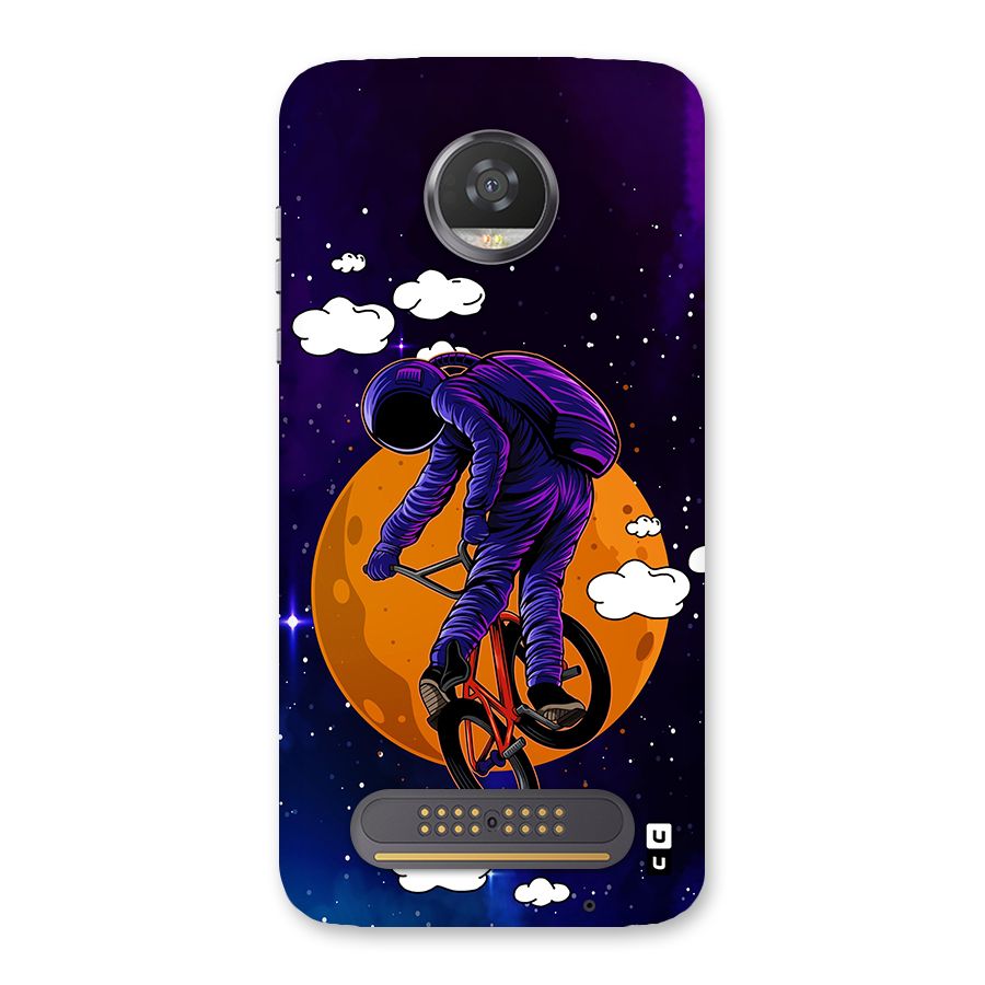 Cool Astro Cyclist Back Case for Moto Z2 Play