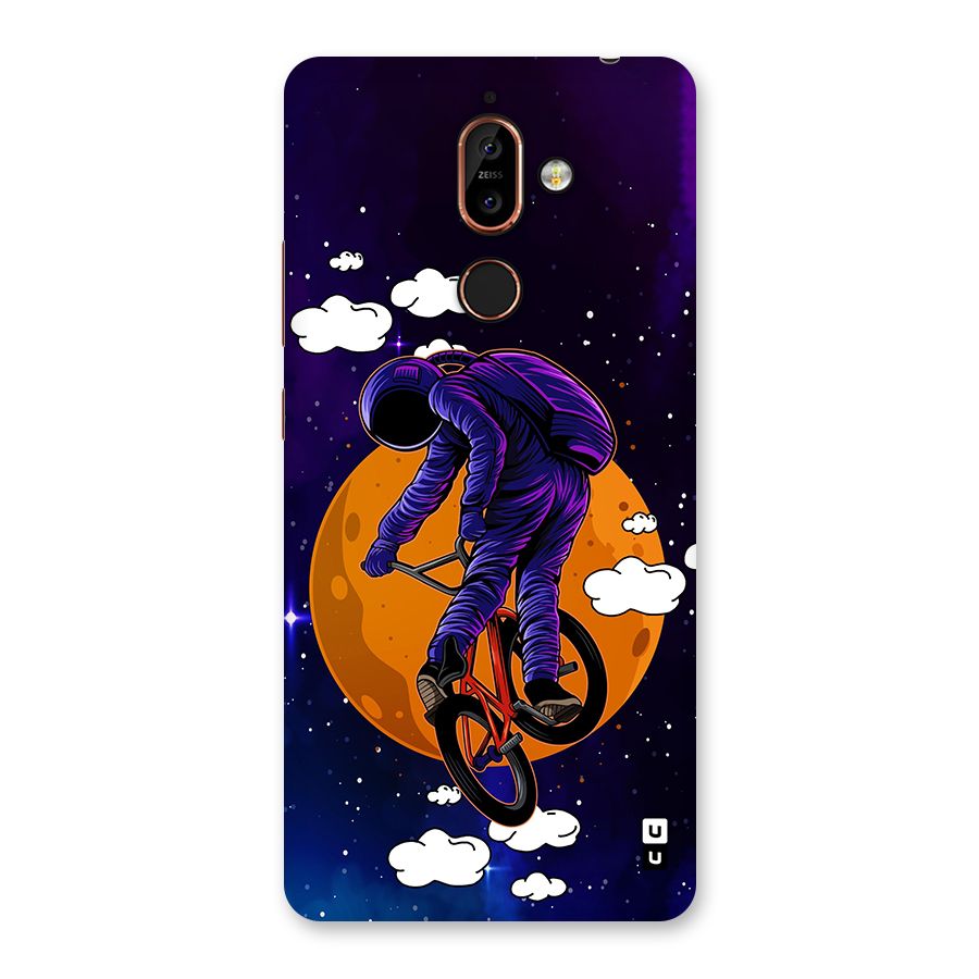 Cool Astro Cyclist Back Case for Nokia 7 Plus