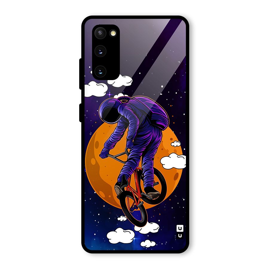 Cool Astro Cyclist Glass Back Case for Galaxy S20 FE