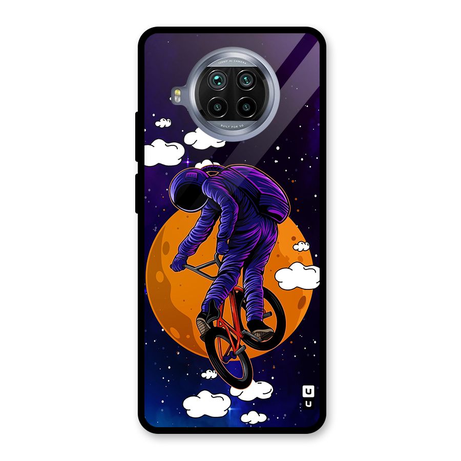 Cool Astro Cyclist Glass Back Case for Mi 10i