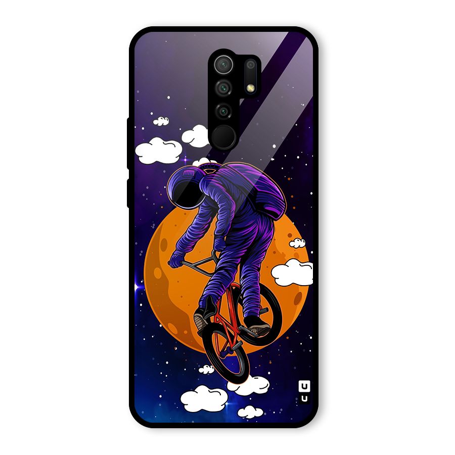 Cool Astro Cyclist Glass Back Case for Poco M2