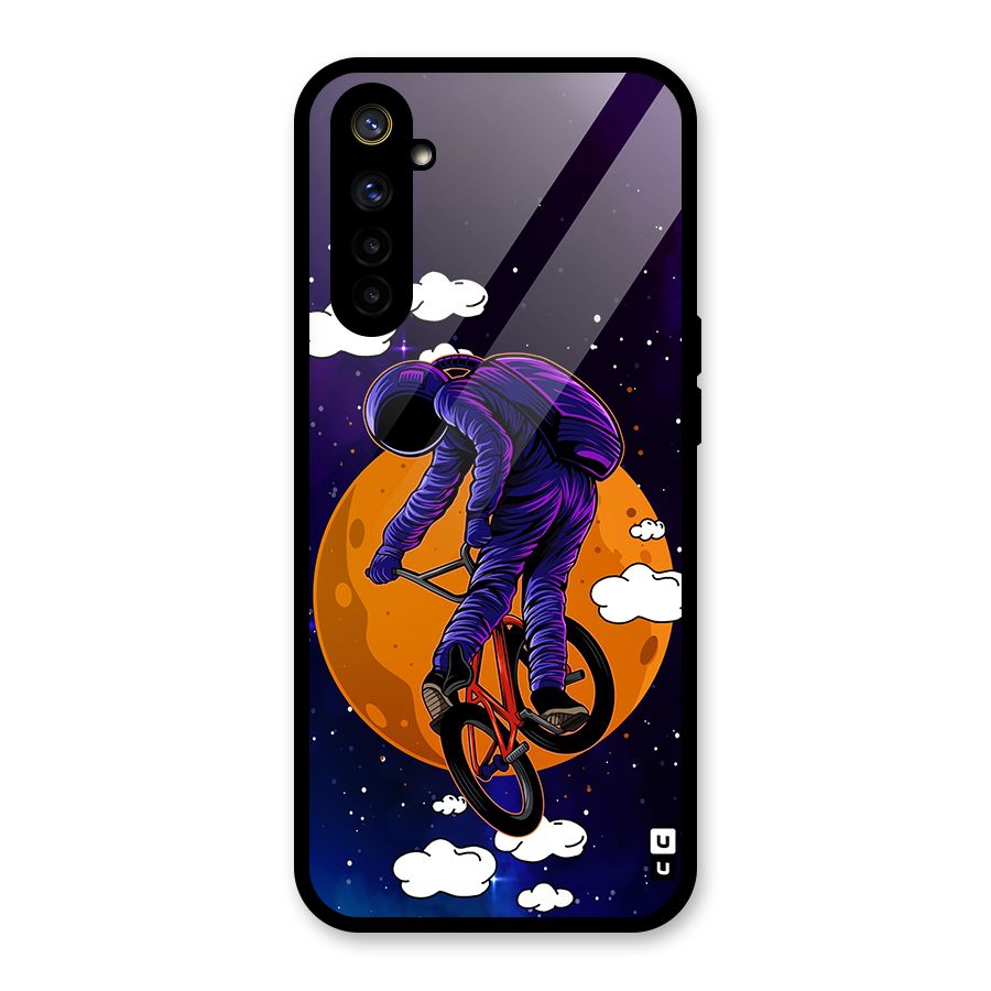 Cool Astro Cyclist Glass Back Case for Realme 6