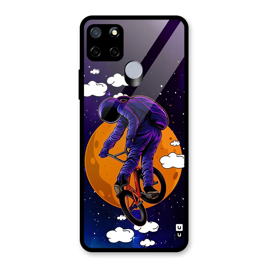 Cool Astro Cyclist Glass Back Case for Realme C12