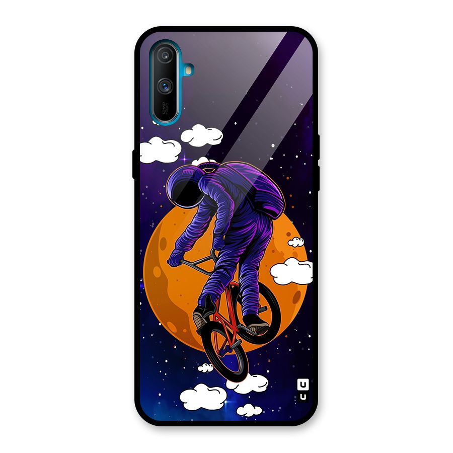 Cool Astro Cyclist Glass Back Case for Realme C3
