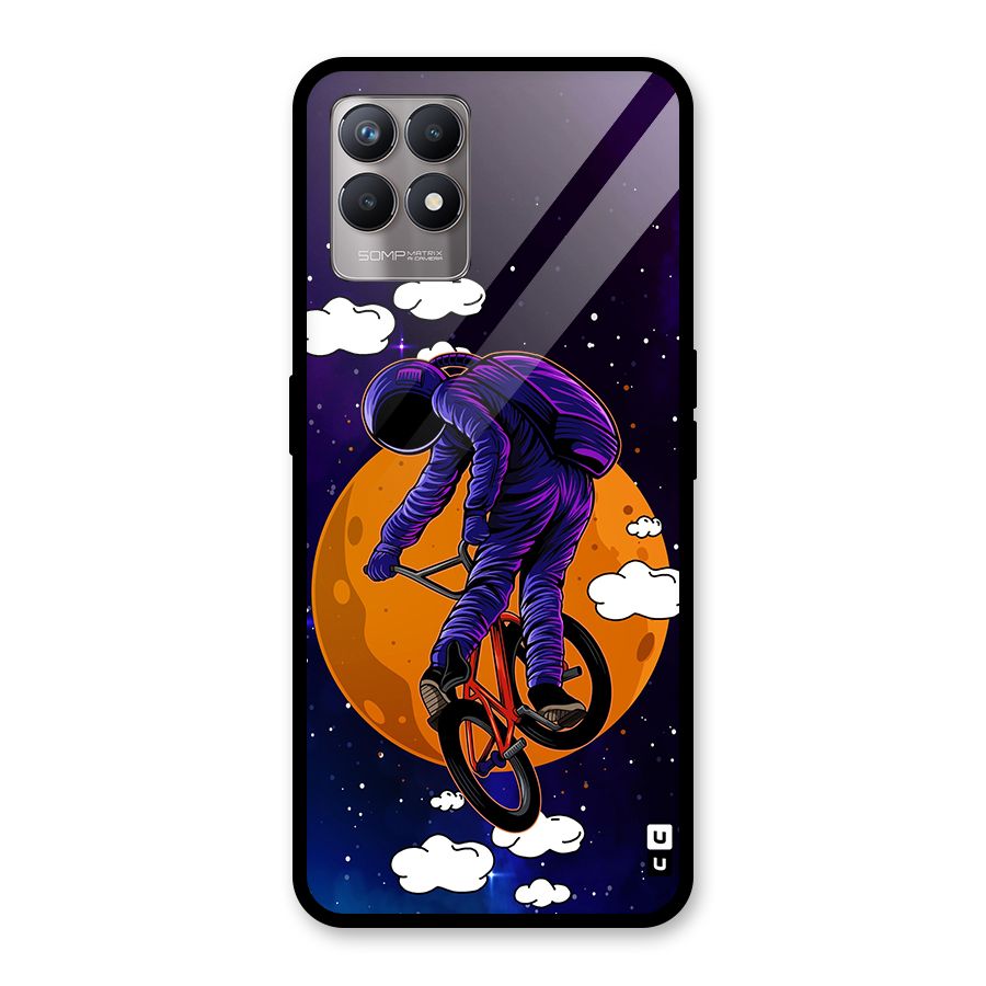 Cool Astro Cyclist Glass Back Case for Realme Narzo 50