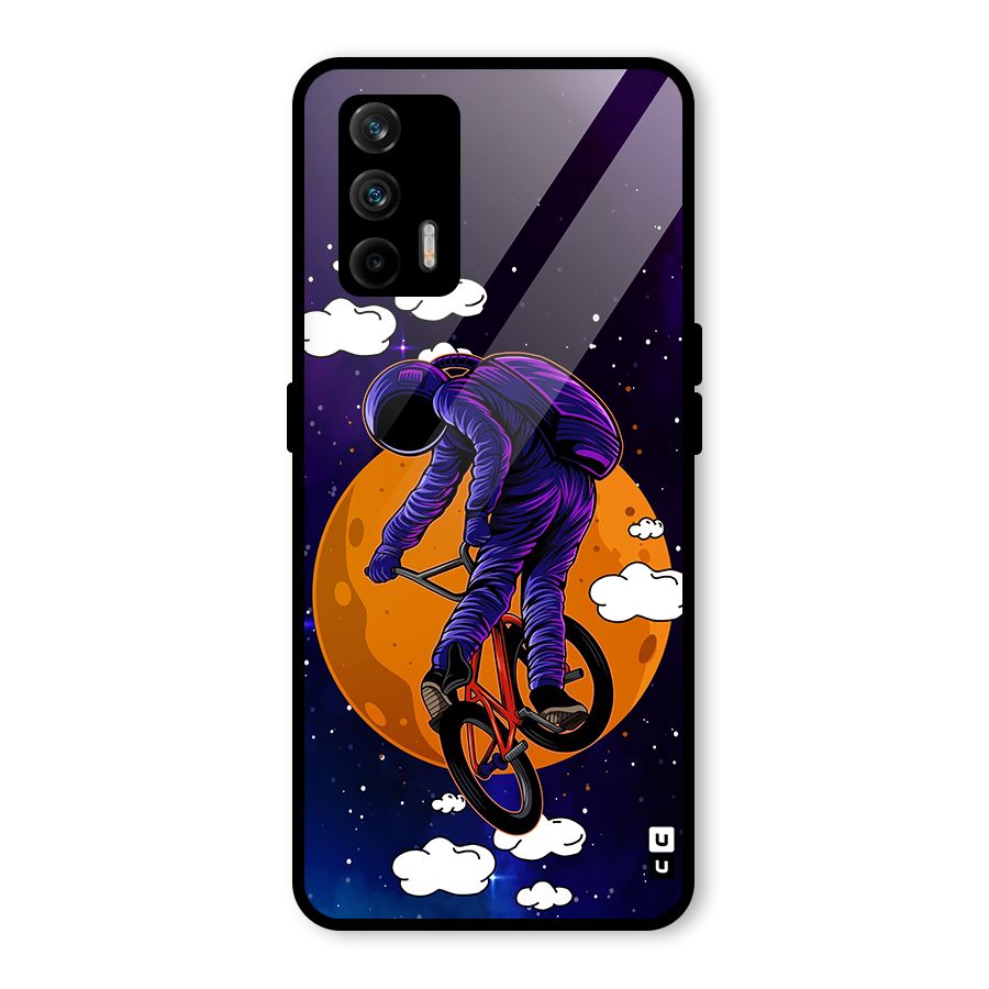 Cool Astro Cyclist Glass Back Case for Realme X7 Max