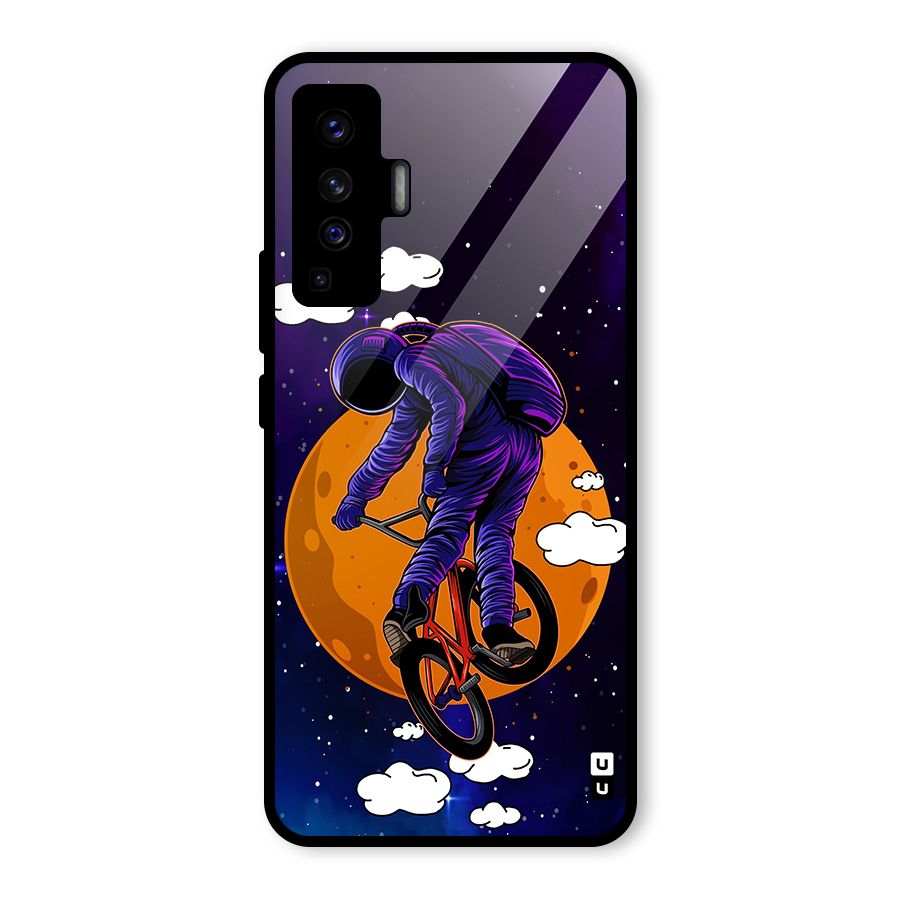 Cool Astro Cyclist Glass Back Case for Vivo X50
