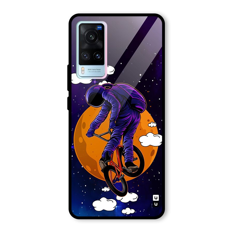 Cool Astro Cyclist Glass Back Case for Vivo X60
