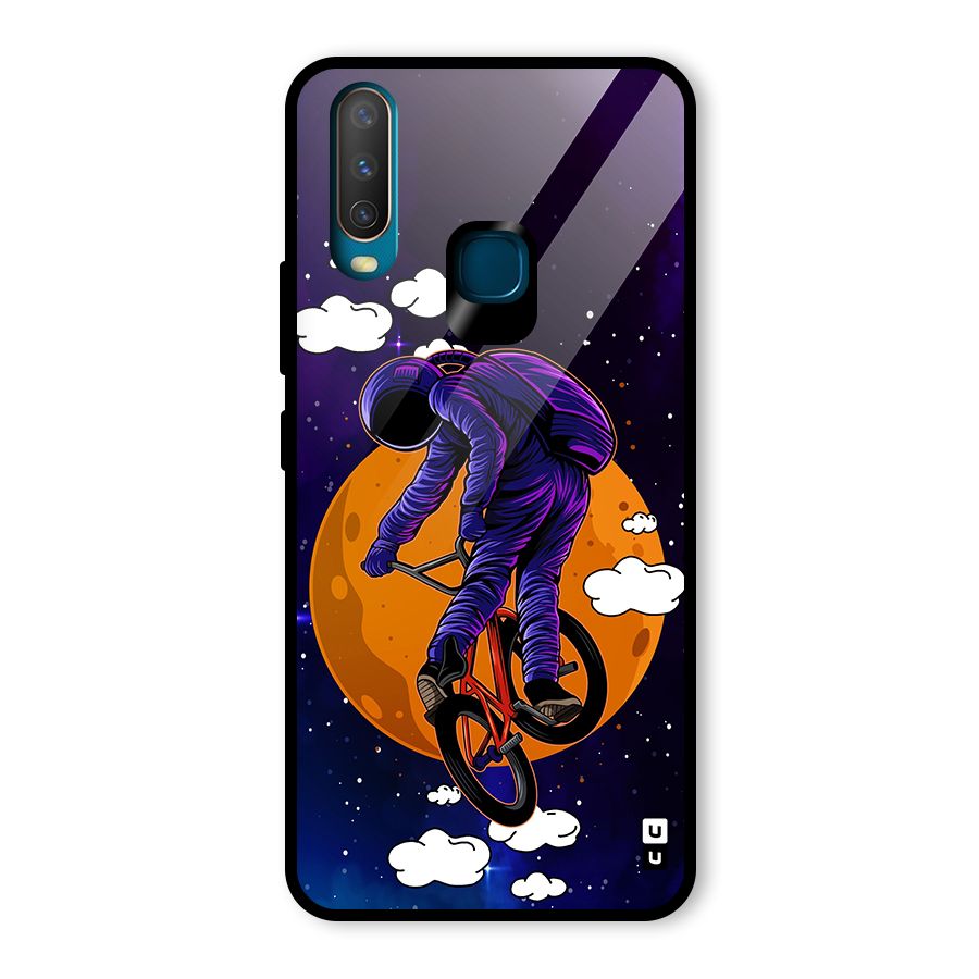 Cool Astro Cyclist Glass Back Case for Vivo Y15