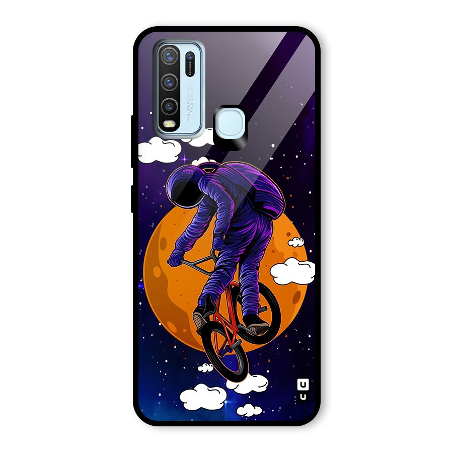 Cool Astro Cyclist Glass Back Case for Vivo Y30
