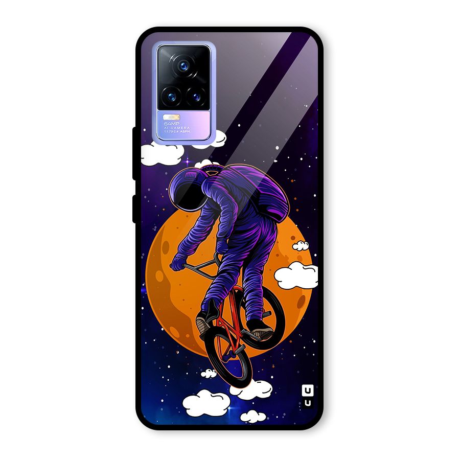 Cool Astro Cyclist Glass Back Case for Vivo Y73