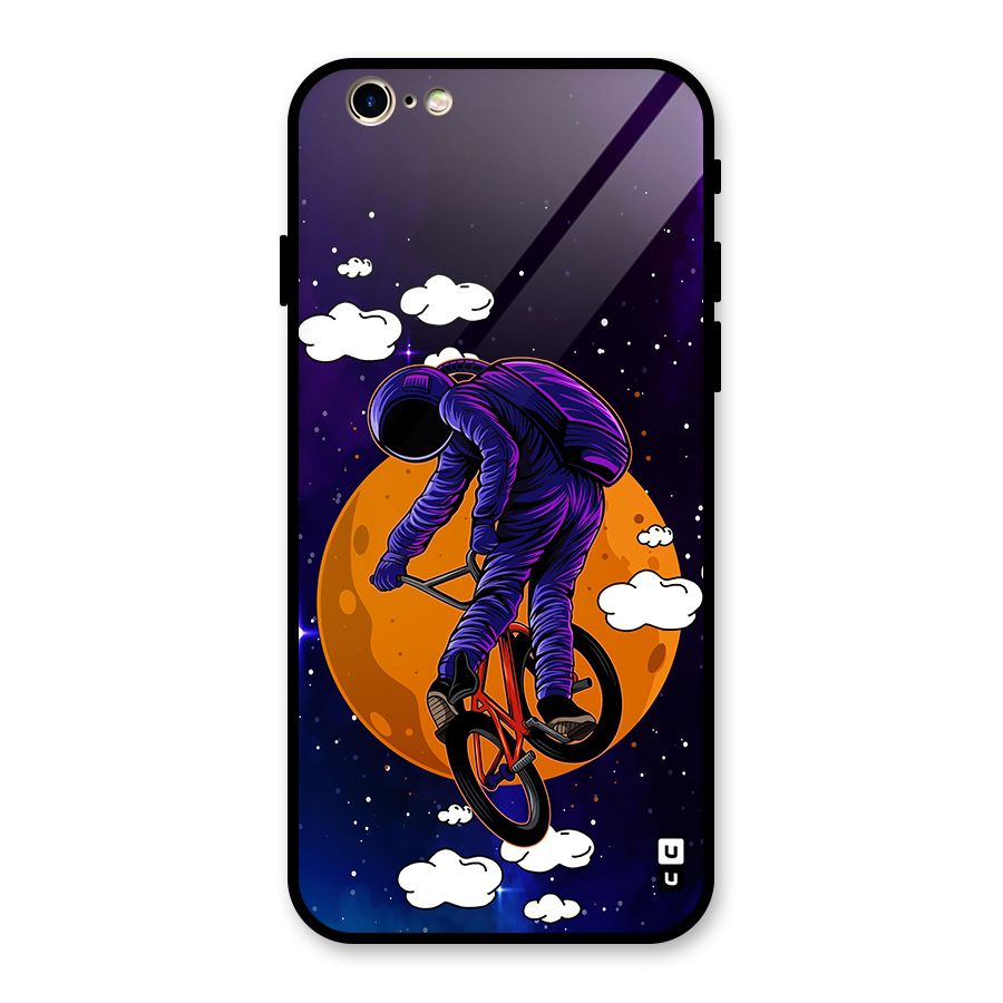 Cool Astro Cyclist Glass Back Case for iPhone 6 6S
