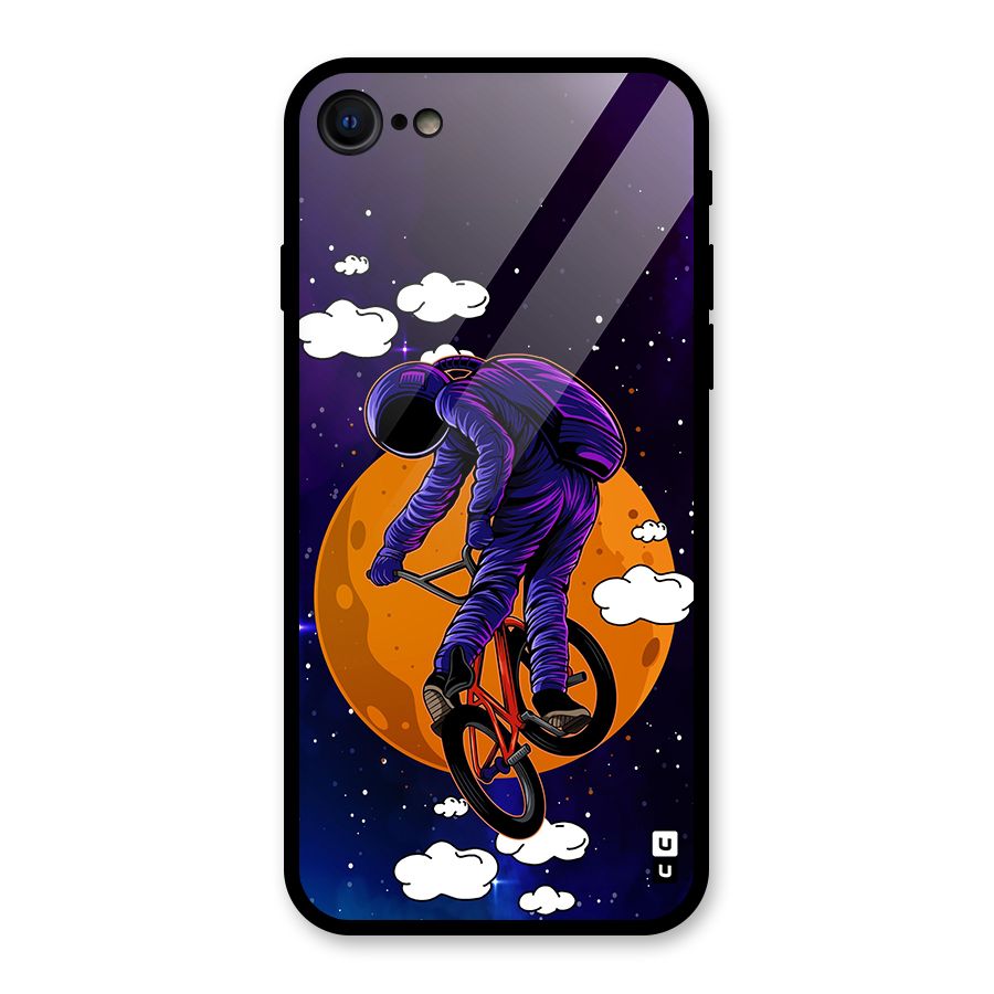 Cool Astro Cyclist Glass Back Case for iPhone 7