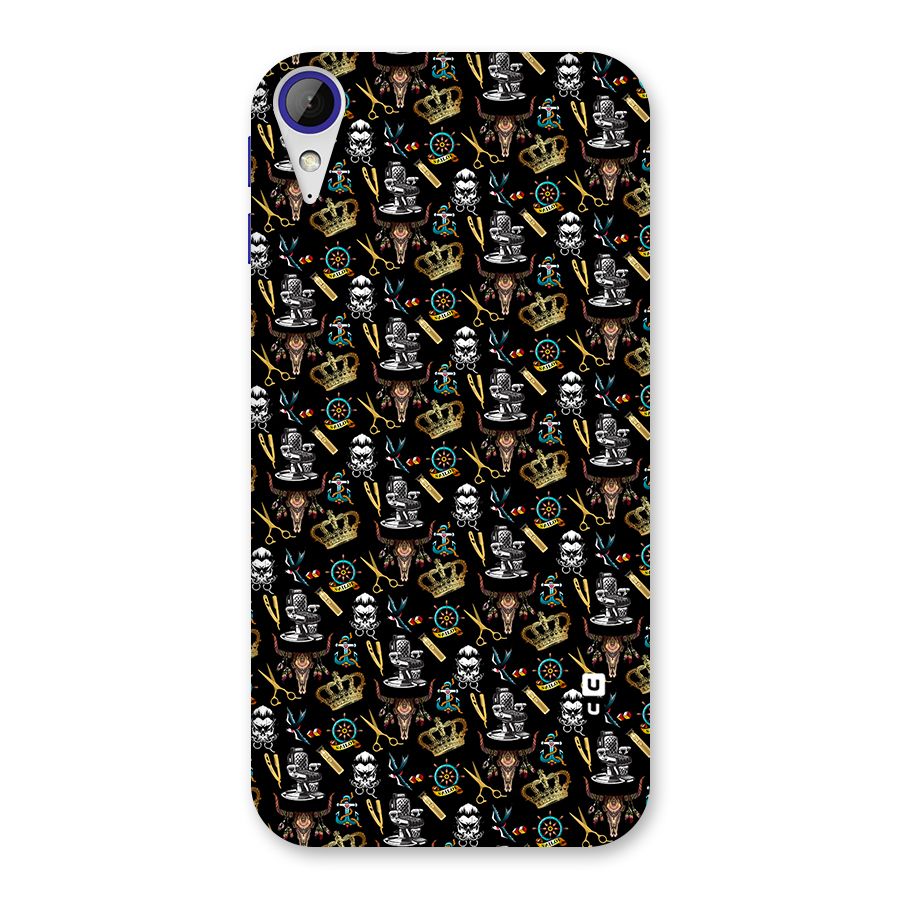 Cool Barber Pattern Back Case for Desire 830