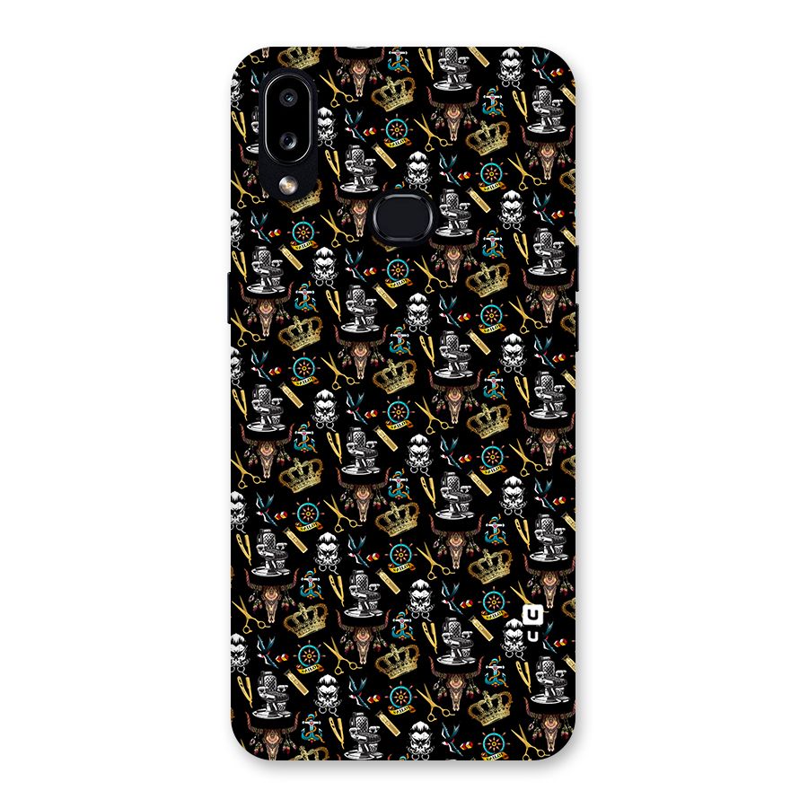 Cool Barber Pattern Back Case for Galaxy A10s