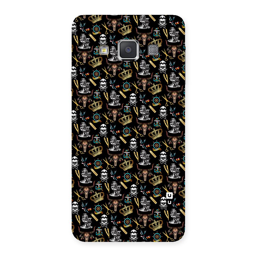 Cool Barber Pattern Back Case for Galaxy A3