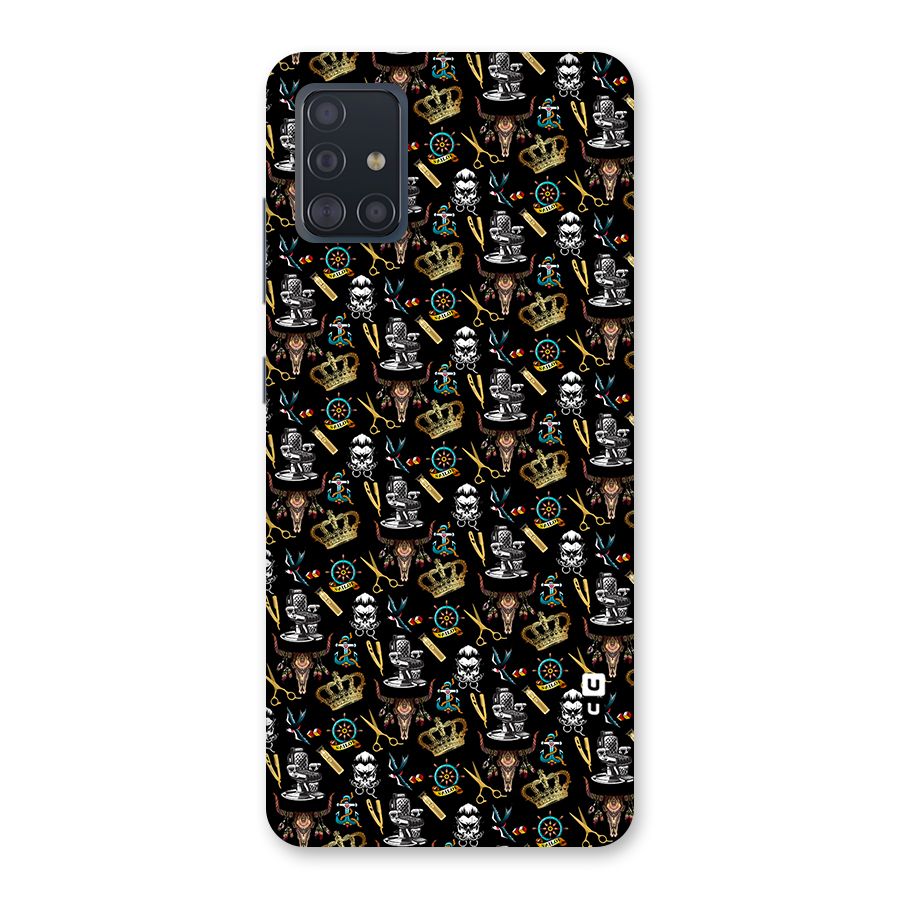 Cool Barber Pattern Back Case for Galaxy A51
