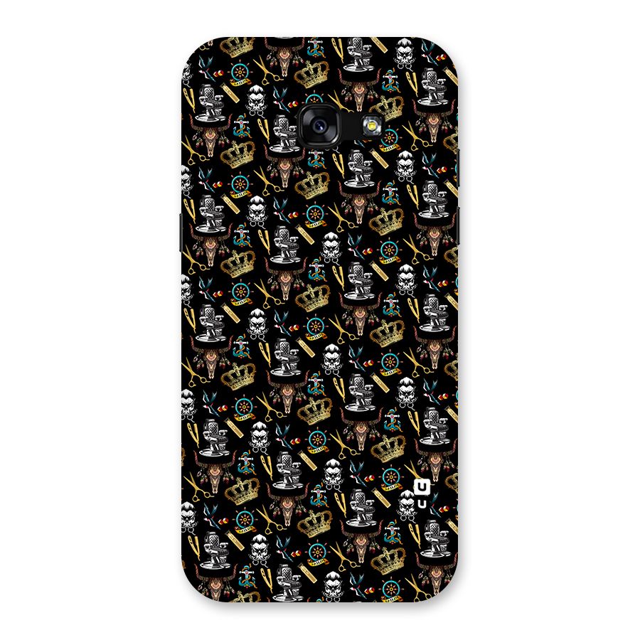 Cool Barber Pattern Back Case for Galaxy A5 2017