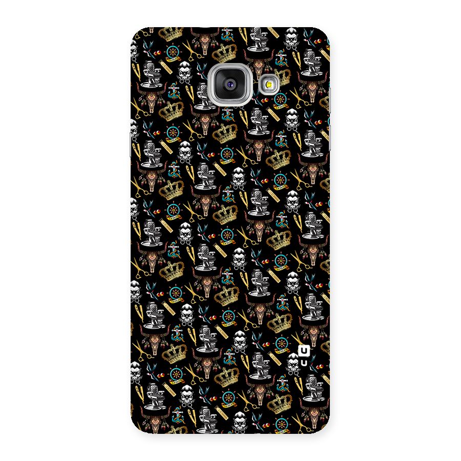 Cool Barber Pattern Back Case for Galaxy A7 2016