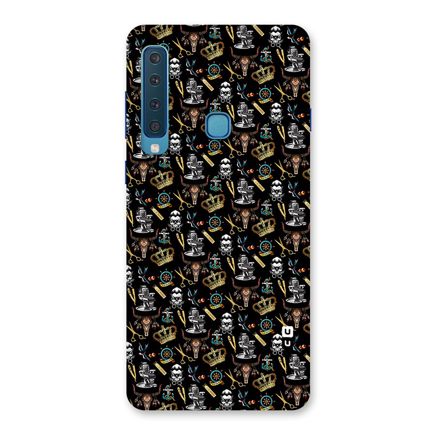 Cool Barber Pattern Back Case for Galaxy A9 (2018)
