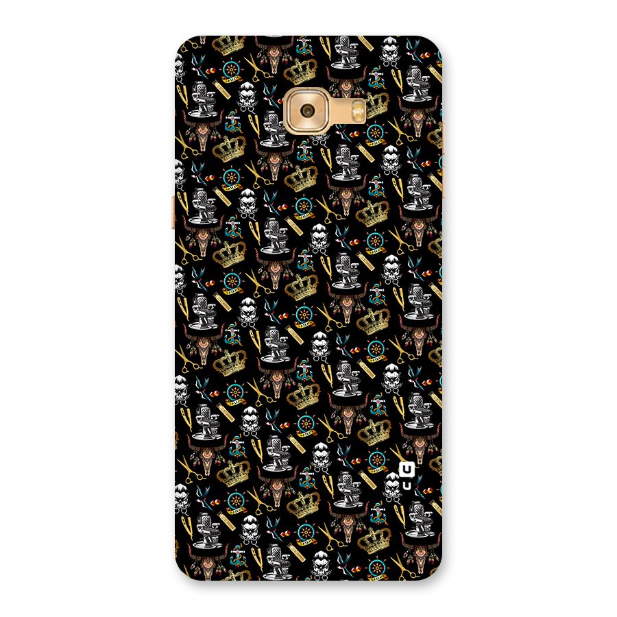 Cool Barber Pattern Back Case for Galaxy C9 Pro