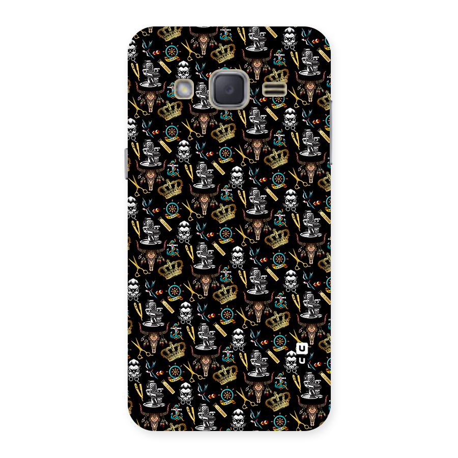 Cool Barber Pattern Back Case for Galaxy J2