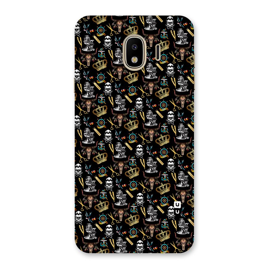 Cool Barber Pattern Back Case for Galaxy J4