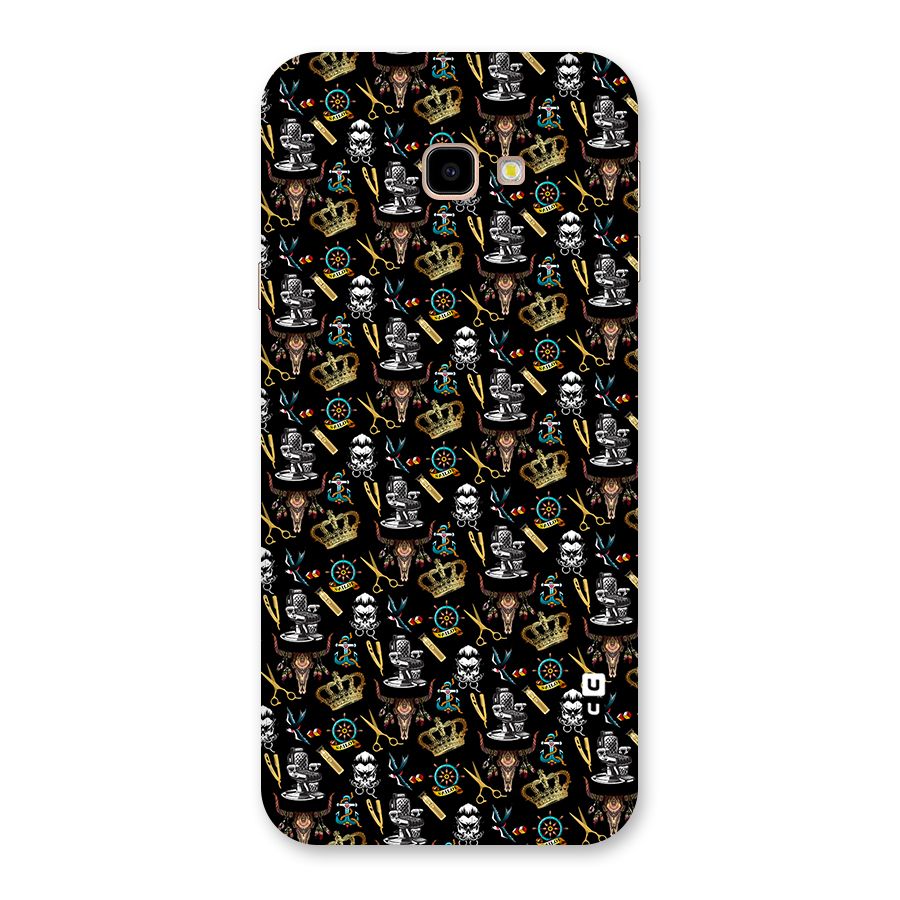 Cool Barber Pattern Back Case for Galaxy J4 Plus