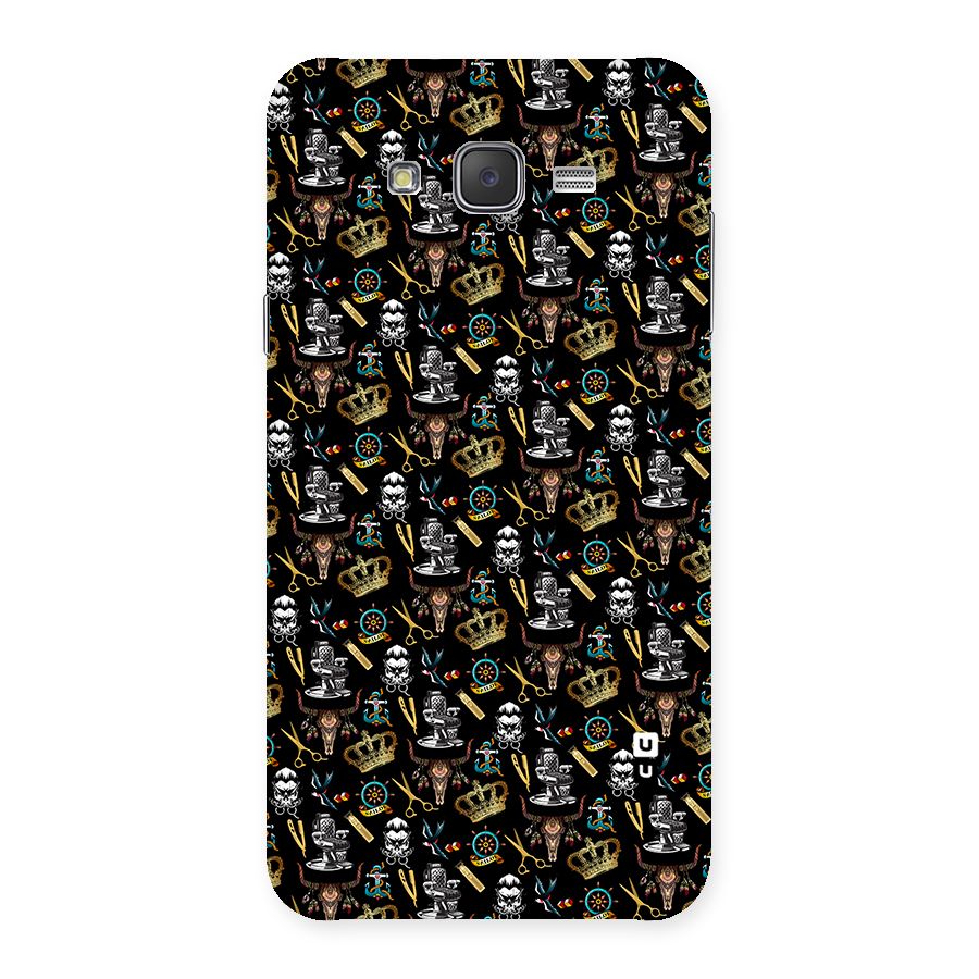 Cool Barber Pattern Back Case for Galaxy J7