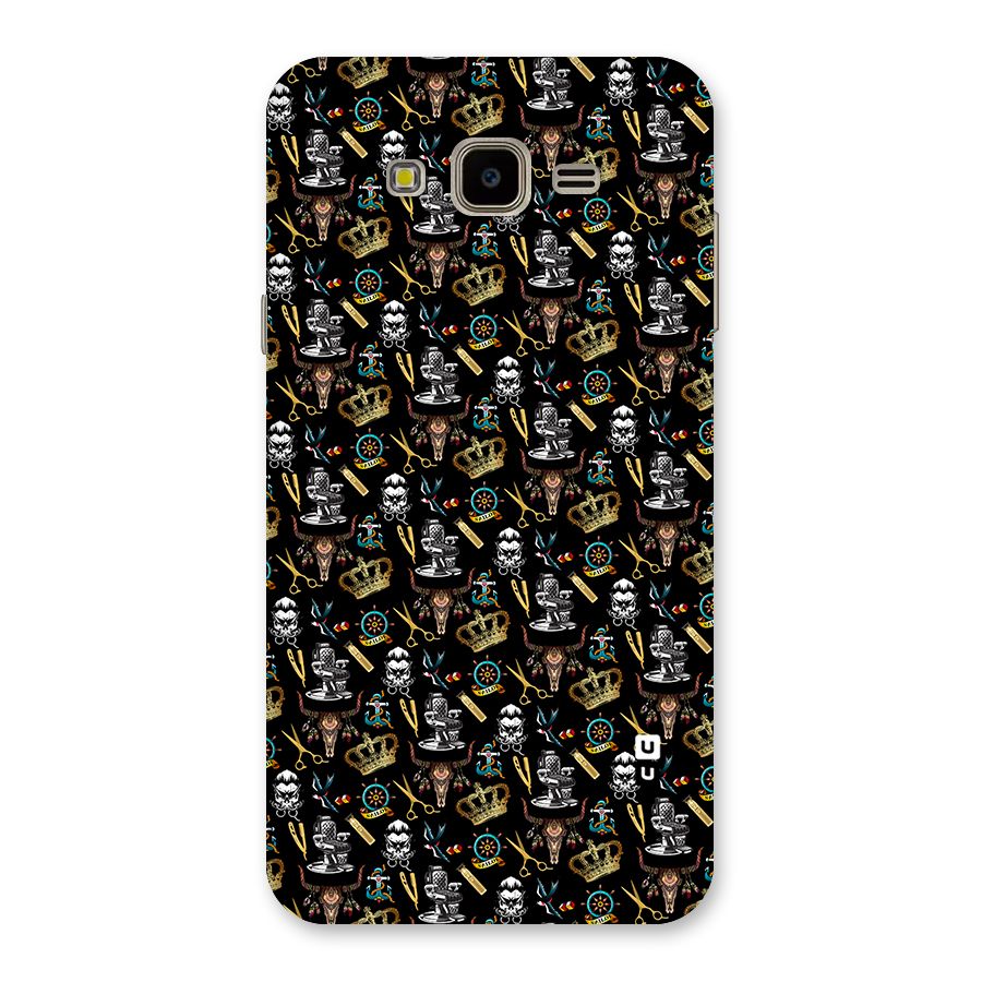 Cool Barber Pattern Back Case for Galaxy J7 Nxt