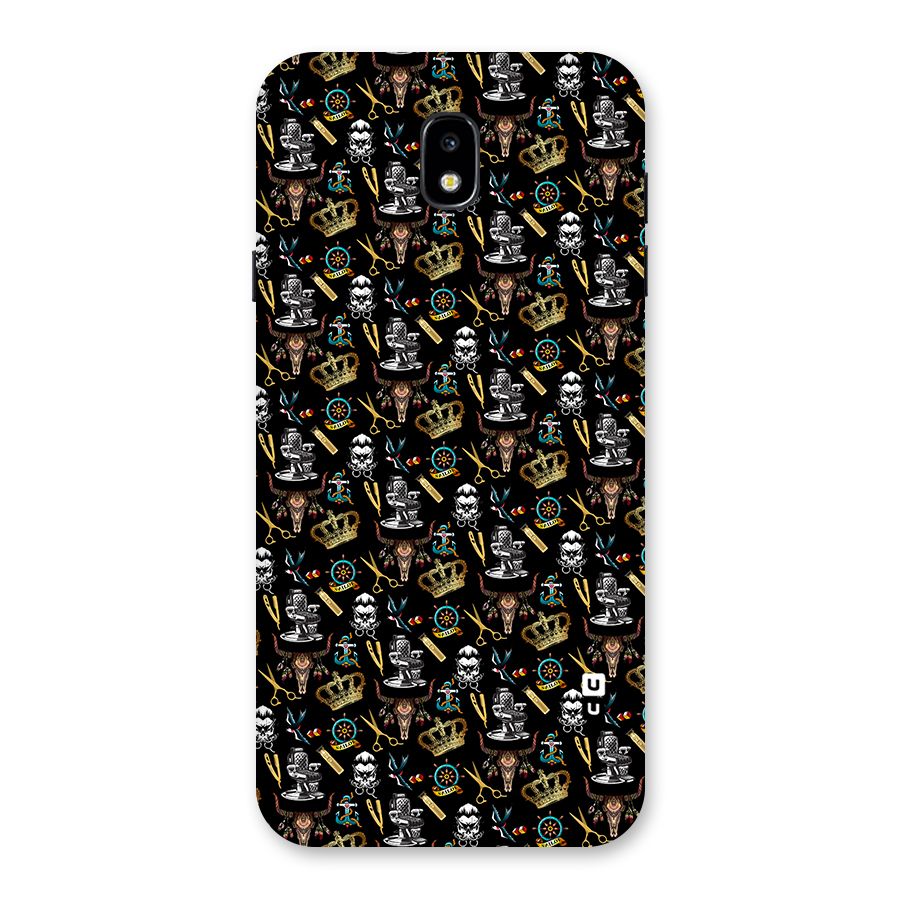 Cool Barber Pattern Back Case for Galaxy J7 Pro
